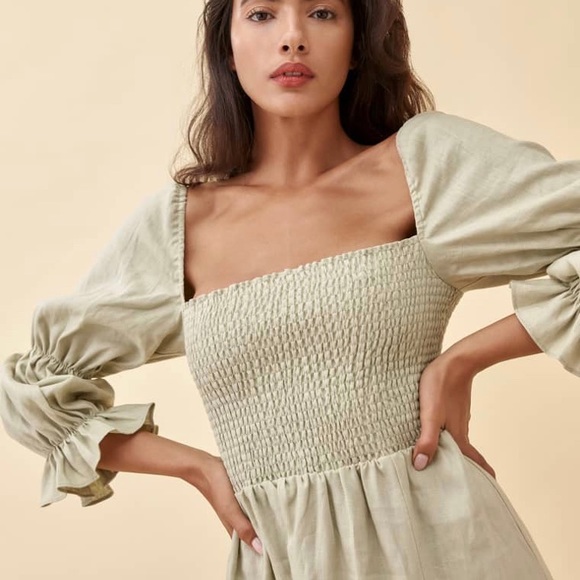 Reformation Hyland Linen Dress - Picture 4 of 6